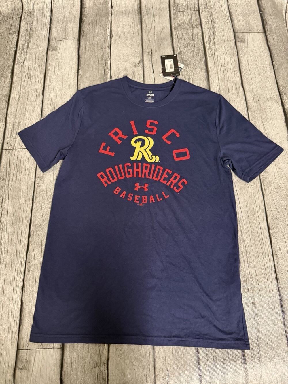NWT Menโs Under Armour Rough Riders Double Header Short Sleeve T-shirt Sz Small